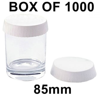 picture of Paper Glass Covers - White - 85mm - Box of 1000 - [MCS-GC85] - (LP)