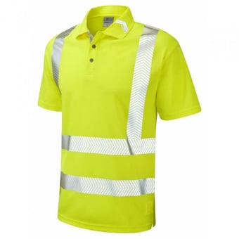 Picture of Broadsands - Yellow Coolviz Ultra Polo Shirt - LE-P09-Y