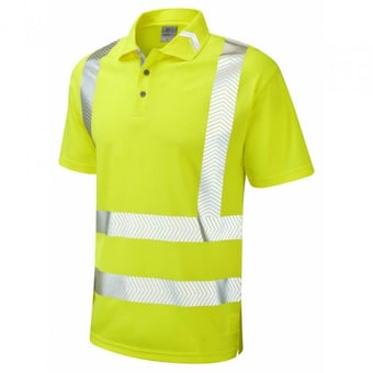 Picture of Broadsands - Yellow Coolviz Ultra Polo Shirt - LE-P09-Y - (DISC-R)