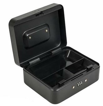 Picture of Silverline - 3-Digit Combination Cash & Valuables Safe Black Box - [SI-732370]