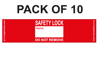 picture of Reece Padlock Labels - Red - Pack of 10 - [RS-RPL10-RED]