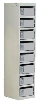 picture of Slingsby Post Box Lockers - 100mm High - Light Grey - 8 Boxes - [SLB-306623] - (LP)