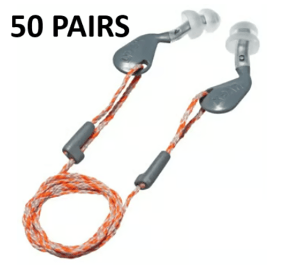 Uvex - 50 Pairs - Xact-fit Reusable Corded Earplugs 26 dB Size S - [TU-2124019]