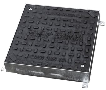 picture of Composite Manhole Cover - B125 Solid Top - 405.1 (L) x 405.1 (W) x 110 (D) - CD-CD 261/SF
