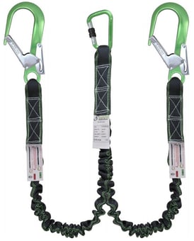 picture of Kratos Forked  Energy Absorbing Expandable Lanyard With Scaffold Hook - 2 Mtr - [KR-FA30100020]