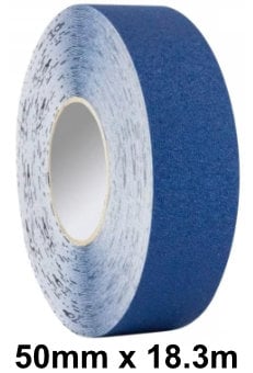 picture of Blue Anti-Slip Self Adhesive Tape - 50mm x 18.3m Roll - [HE-H3401B-(50)] - (DISC-W)