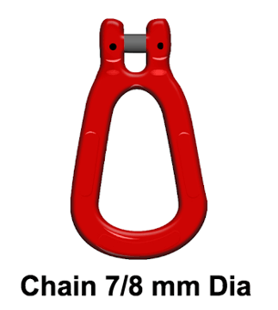 picture of GT Cobra Grade 80 Clevis Reevable Egg Link - For Chain 7/8mm Dia. - [GT-G80REL8] - (HP)