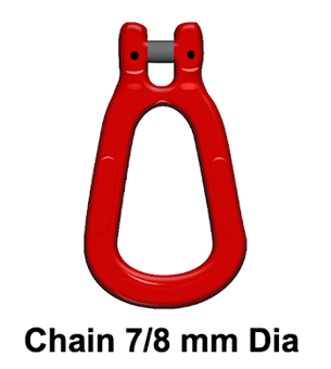 picture of GT Cobra Grade 80 Clevis Reevable Egg Link - For Chain 7/8mm Dia. - [GT-G80REL8]
