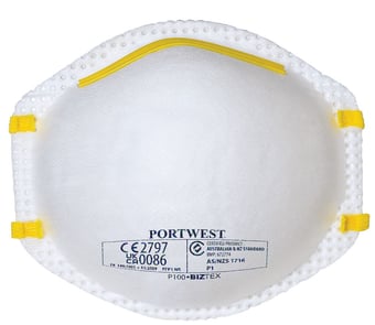picture of Portwest Dust Mist Respirator P100 - FFP1 - Pack of 20 - [PW-P100]