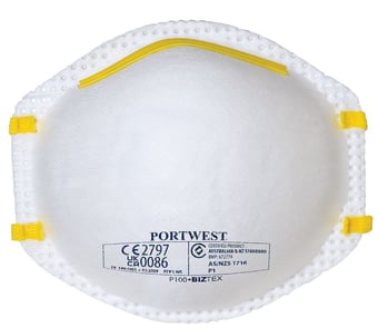 Picture of Portwest Dust Mist Respirator P100 - FFP1 - Pack of 20 - [PW-P100]
