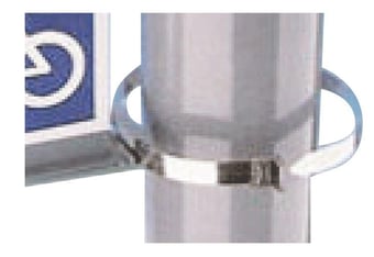 picture of Post and Fixings - Screw banding strap - 600mm for Oversized Posts - Sold in Pairs - Steel - [AS-STRAP4]