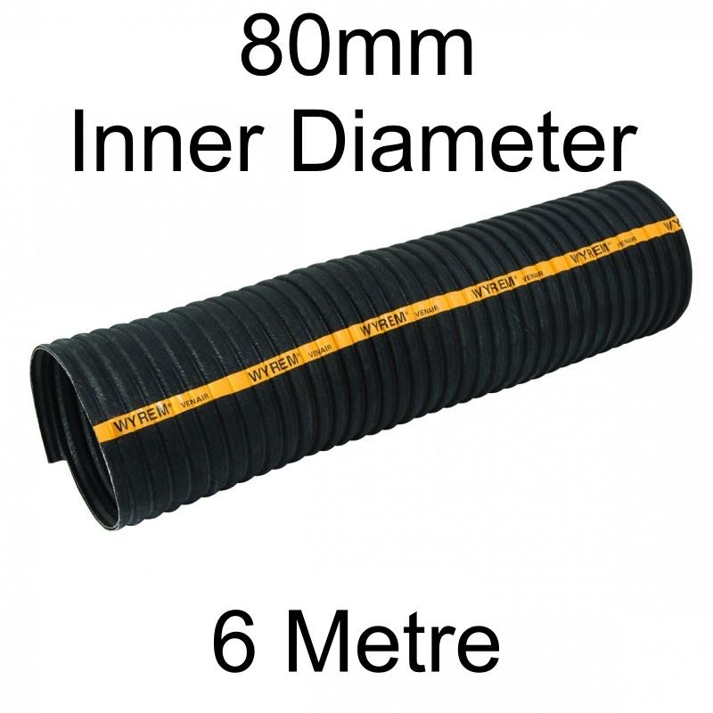 picture of Wyrem Flexible Hose - 80mm Bore x 6m - [HP-WYR-080]