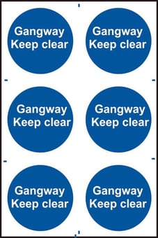 Picture of Gangway Keep clear - PVC 200 x 300mm - IH-0267