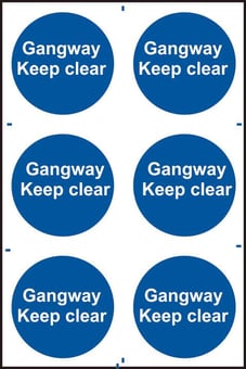 Picture of Spectrum Gangway Keep clear - PVC 200 x 300mm - SCXO-CI-0267