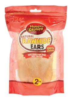 picture of Munch & Crunch Natural Rawhide Ears Dog Snack - [ON5-MC0044B]