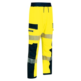 picture of FGX Hi Vis Breathable Ballistic Stretch Trouser - Yellow/Navy - FU-TR776-0000-211