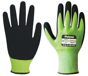 Picture of Polyco GIOC5 Grip It Oil Anti Cut Fully Coated Gloves - BM-GIOC5 - (DISC-R)