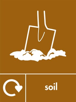 Picture of Recycling Signs - Soil - 300 X 400Hmm - Rigid Plastic - [AS-WR44-RP]