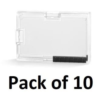 picture of Durable - Card holder PUSHBOX TRIO - Pack of 10 - Transparent - [DL-892019]