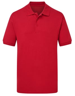 Picture of UCC Heavyweight Pique Polo Shirt - Red - BT-UCC004-RED