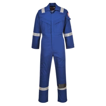 picture of Portwest - Royal Blue Flame Resistant Anti-Static Coverall - PW-FR50RBR