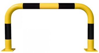 Picture of BLACK BULL Protection Guard - Outdoor Use - (H)600 x (W)1000mm - Yellow/Black - [MV-195.19.157]