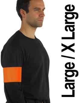 picture of Yoko Waterproof Orange Arm Band Large/X Large 10 x 55cm - Single - [YO-HVW066-ORANGE-L/XL]