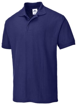 Picture of Portwest - Naples Polycotton Polo Shirt - Navy Blue - PW-B210NAR
