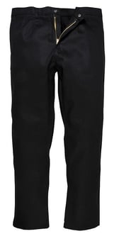 Picture of BLACK Portwest Bizweld REGULAR LEG Flame Retardant Trouser - PW-BZ30BKR