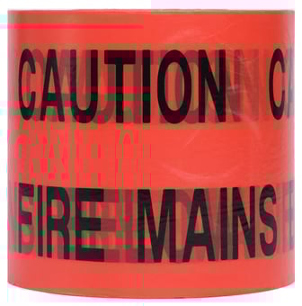picture of Ultratape Underground Marker Tape - Fire Mains Below - 150mm x 365m - [ULT-0026150365RFM]