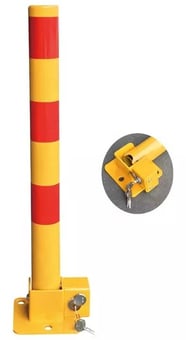 picture of Way4Now - Folding Parking Yellow Post - 600mm x 60mm - [SHU-D-CP-6]