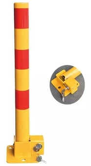 picture of Way4Now - Folding Parking Red - Yellow Post - 600mm x 60mm - [SHU-D-CP-6] - (DISC-W)