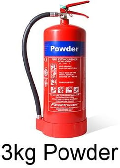 picture of Firechief 3kg ABC Fires Powder Extinguisher - [HS-FXP3] - (LP)