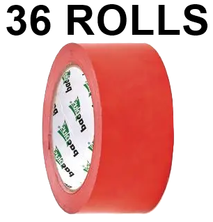 picture of Slingsby Vinyl Tape 48mm - Red - Bulk Pack - 36 Rolls - [SLB-330024] - (LP)