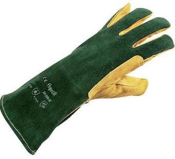 Picture of Honeywell Green Welding Plus Gauntlet - Pair - HW-2000042 - (DISC-R)