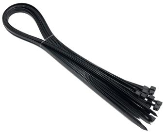 picture of Amtech 15pcs Tie Wraps Black 1000 x 8.7 mm - [DK-S0814]