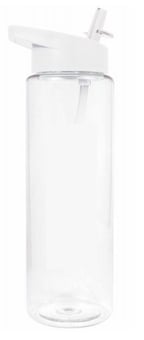 picture of Branded With Your Logo - Flow Tritan Plastic Bottle - White - 700ml/24oz - [IH-PC-C5628WHITE] - (HP)