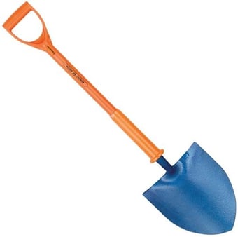 Picture of Shocksafe Round Mouth Treaded Shovel - BS8020:2012 Insulated - [CA-2RTRPFINS]