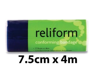picture of Reliform Conforming Bandage - 7.5cm x 4m - Superb Stretch Bandage - [RL-432]
