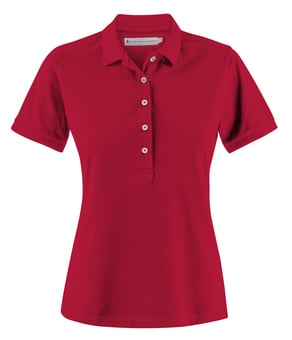picture of James Harvest Ladies Sunset Pique Polo - Red - BT-HAR2125034-H400