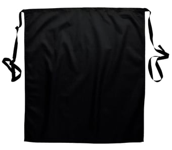 Picture of Portwest Chefswear Waist Polycotton Apron - Black - [PW-S894BKR]