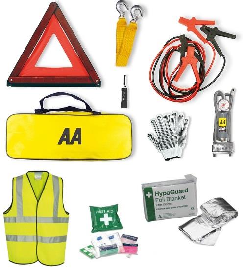 Car Emergency Kit - In Yellow Case - [IH-AA0651-KIT]