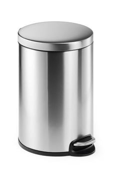 picture of Durable - Pedal Bin Stainless Steel Round 20 Litre - Silver - 360 x 455 x 295 mm - [DL-340223]