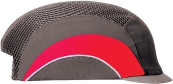 picture of JSP - Grey - Red With Reflective Micro Peak Hardcap A1+ 2.5cm - [JS-ABT000-30L-500]