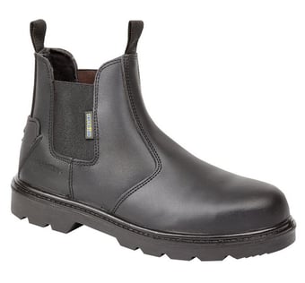 Picture of Tuffking Brook Black Leather Uniform Dealer Boot S1P SRA Steel Midsole - GN-9551