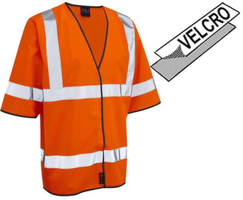 picture of Leo - Hi Vis Orange Gorwell Half Sleeve Waistcoat - LE-S02-O