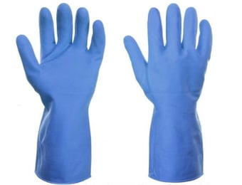 Picture of Supertouch Robust Household Blue Latex Gloves - Pair - ST-13312