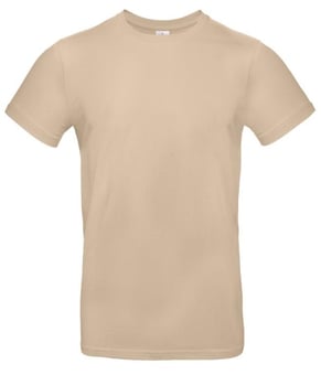 picture of B and C Men's Exact 190 Crew Neck T-Shirt - Sand Yellow - BT-TU03T-SND - (DISC-X)