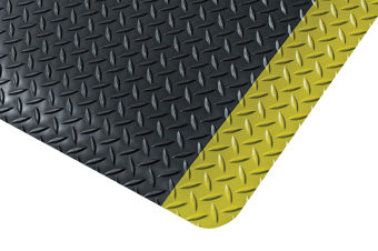 Picture of Kumfi Tough Premium Anti-Fatigue Mat Black/Yellow - 90cm x 6m Roll - [BLD-KU320BY]