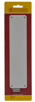 picture of Plastic Finger Plate White - 250mm x 65mm - [CI-FP29P]